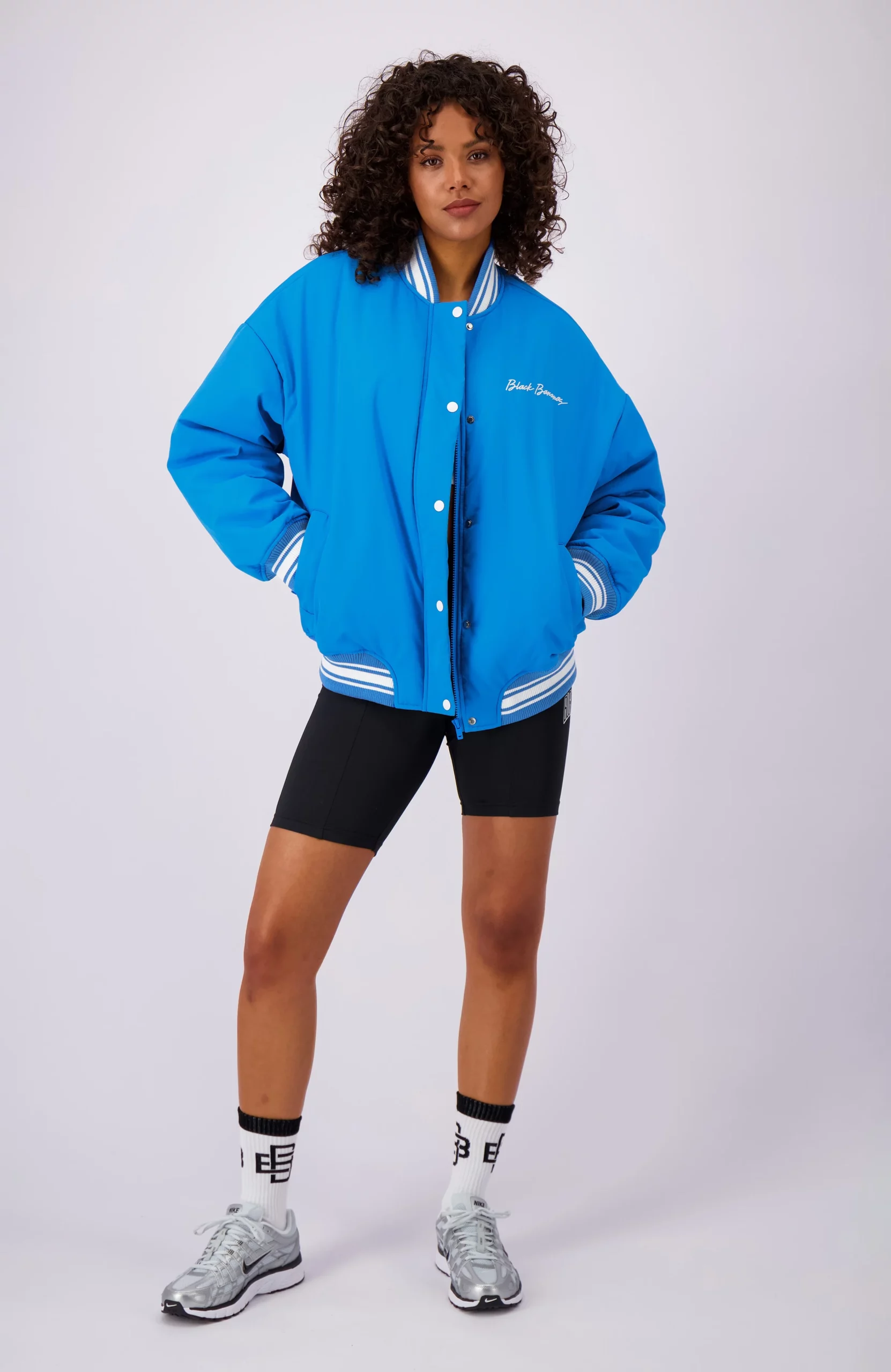 Black Bananas Royal Bomber Jack Dames Blauw