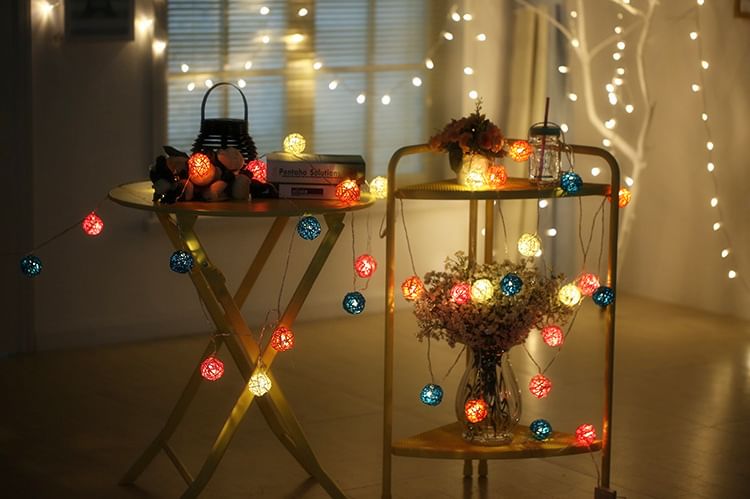 HOMTEC - USB-rotan lichtsnoer (verschillende ontwerpen)