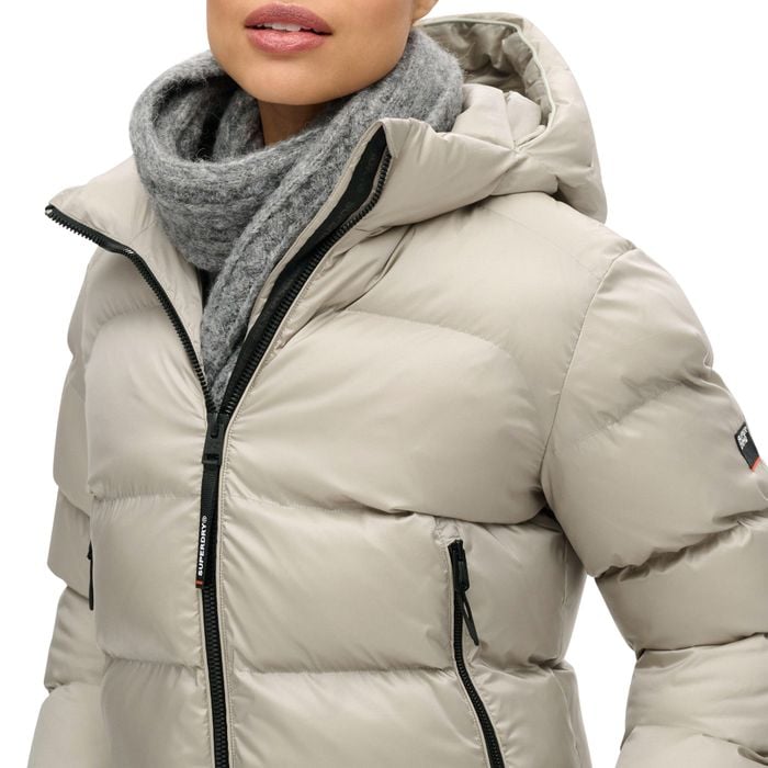 Superdry Hooded Luxe Sports Puffer Winterjas Dames
