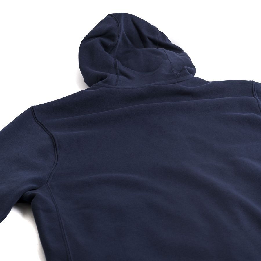Nike Sweat à Capuche NSW Club - Bleu Marine/Blanc