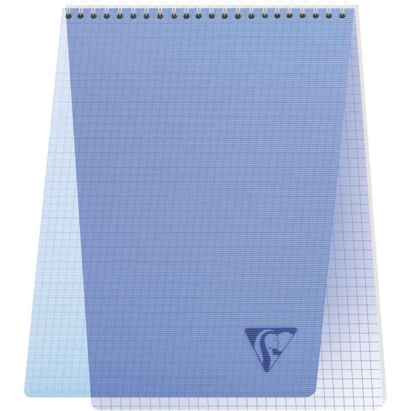 Bloc de bureau Linicolor Clairefontaine 21 x 29,7 cm spirale couleurs aléatoires - 5 x 5 - 80 feuilles