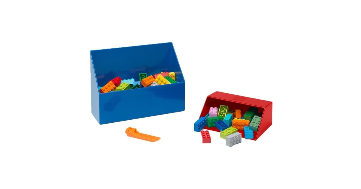 Room CopenhagenLEGO Brick Scooper Set 2-delig opbergdoos  (Rood/blauw)