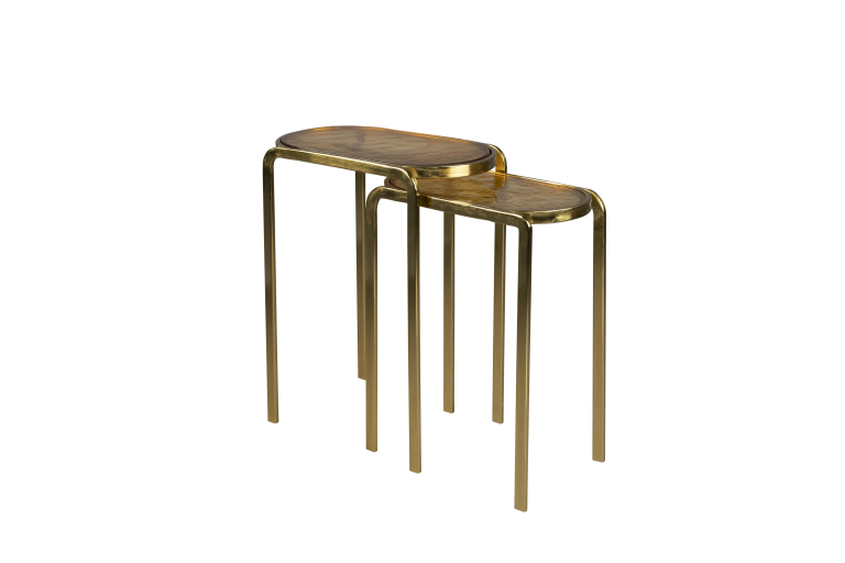 Dutchbone Bandhu bijzettafel set van 2