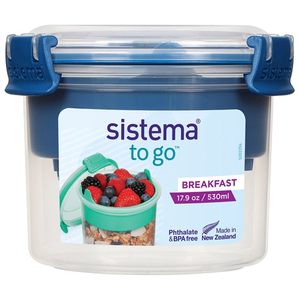 To Go Morgenmadsbøtte 530 ml Ocean Blue