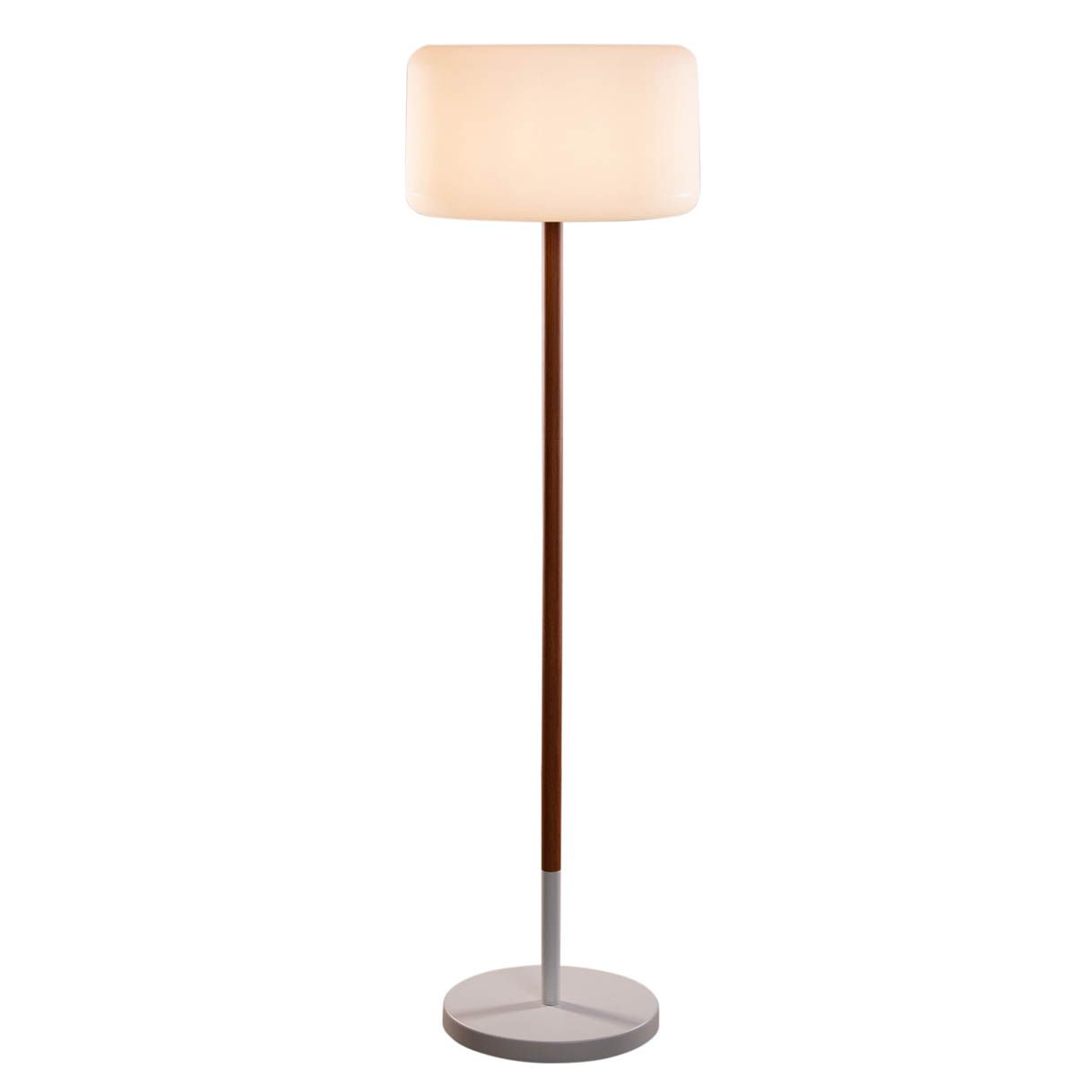 Buiten vloerlamp wit incl. LED dimbaar solar oplaadbaar IP65 - Chloe Plant