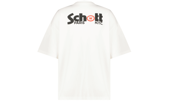 Wethenew Schott Double Logo T-Shirt White