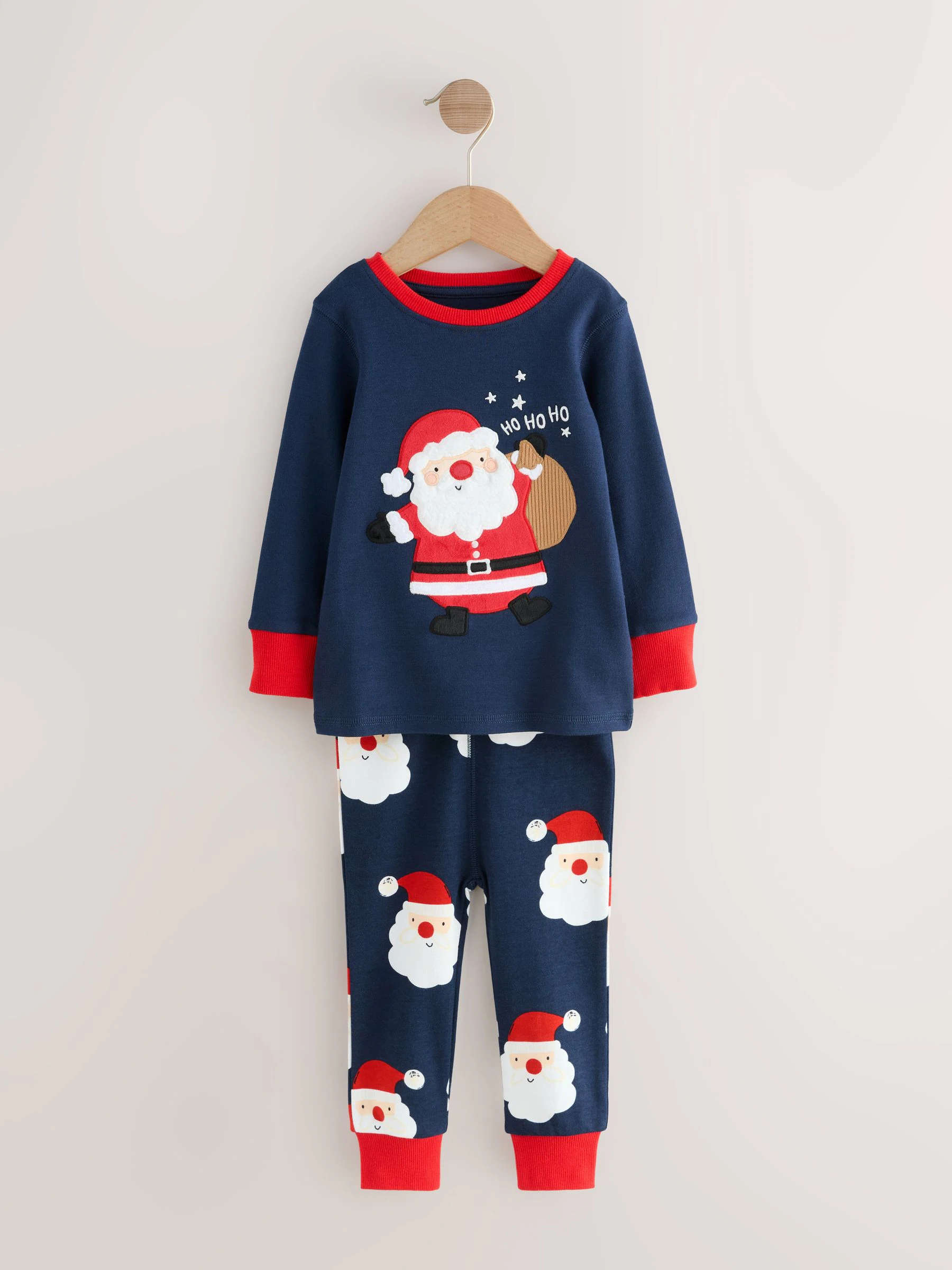 Marineblauw - Enkele Knusse Kerstmis Pyjama's (9mnd -12jr)