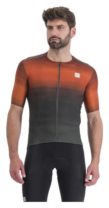 Maillot Manches Courtes Sportful Flow Supergiara Gris/Rouge