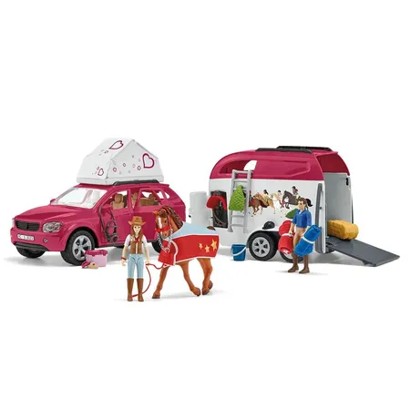 Schleich® 42535 Horse Club - Abenteuer mit Auto und Pferdeanhänger
