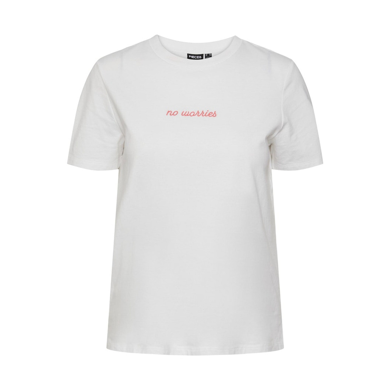 Pieces PCFRIA SS EMBRODERY TEE