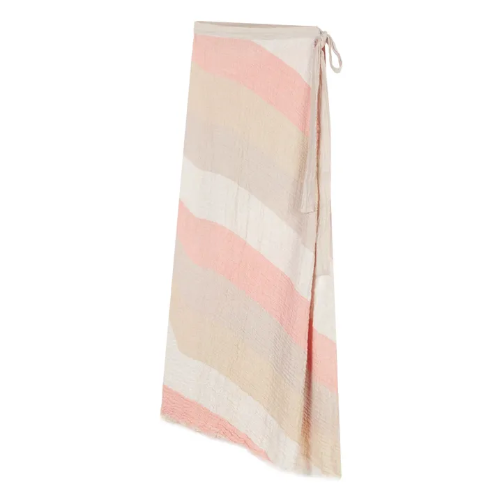 Masscob Jupe Blanchard Lin | Rose pêche