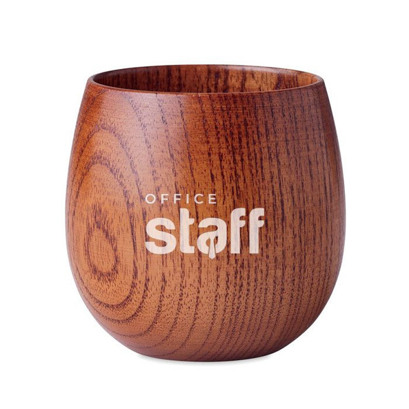 GiftRetail MO6553 - OVALIS Gobelet en bois de chêne 250 ml