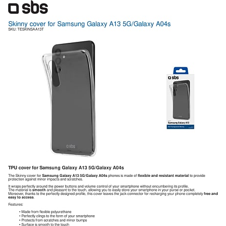 SBS Samsung A13 cover - sort