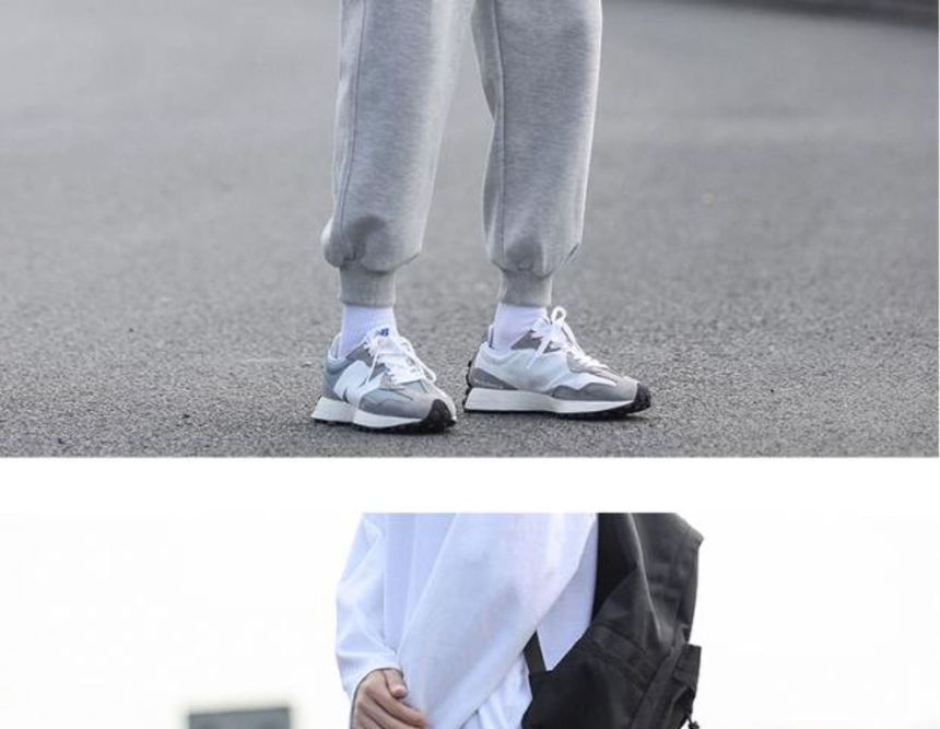 Sinlarity - Halfhoge effen cropped harem-joggingbroek