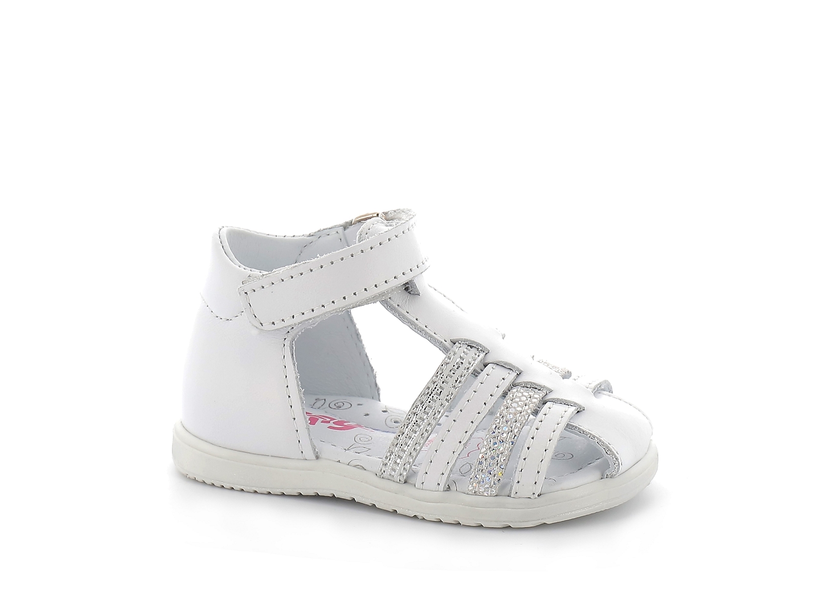 Bopy-ROCLETA Cuir Blanc Argent