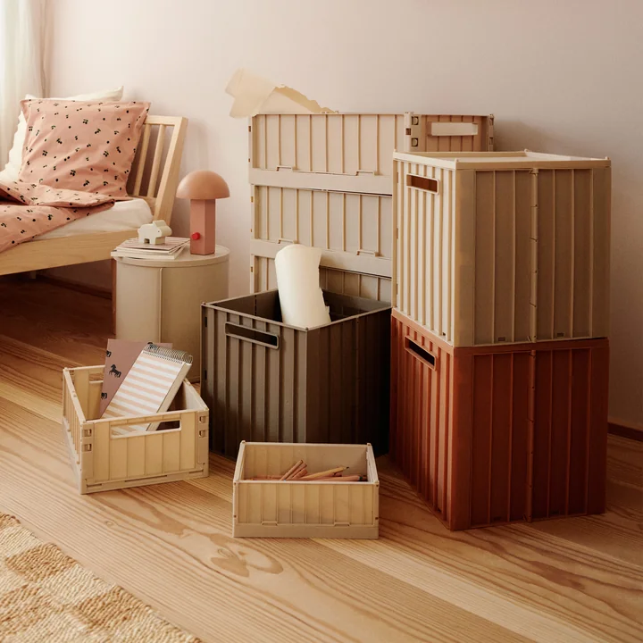LIEWOOD - Weston Aufbewahrungsbox, 36 x 25 x 13,5 cm, light peppermint (2er-Set)