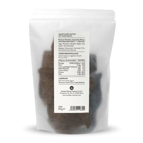 Sunday Natural Products  Hanfchips NaturMit Hanfmehl 3erSet