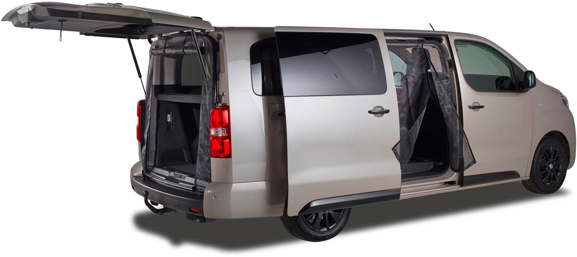Mayr Van Schiebetürenmoskitonetz mit Magnetreißverschluss für Citroën/Fiat/Opel/Peugeot/Toyota mit Maschenweite fine-Mesh für Fahrerseite rechts