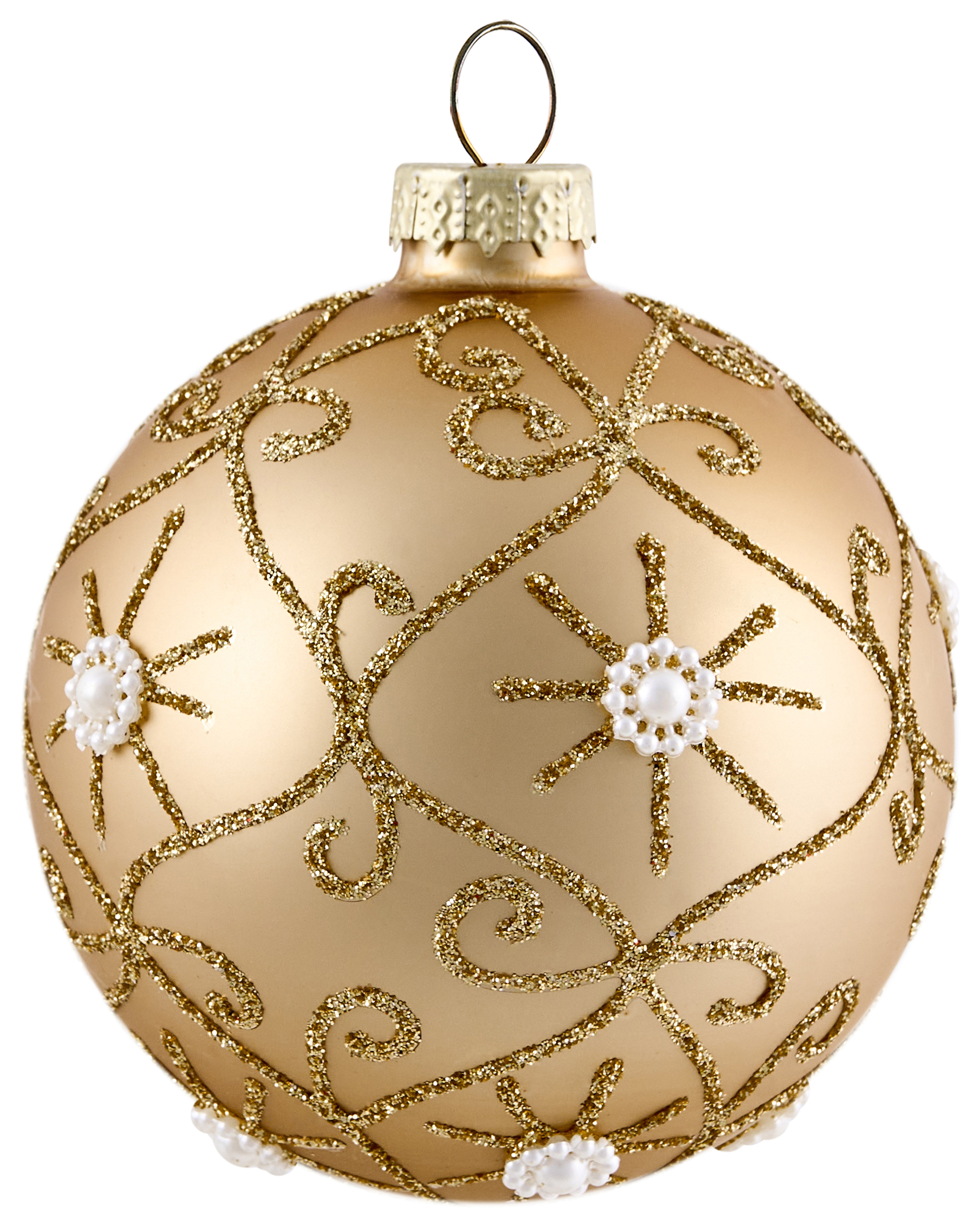 Set van 70 kerstballen FLICKER Glas Goud