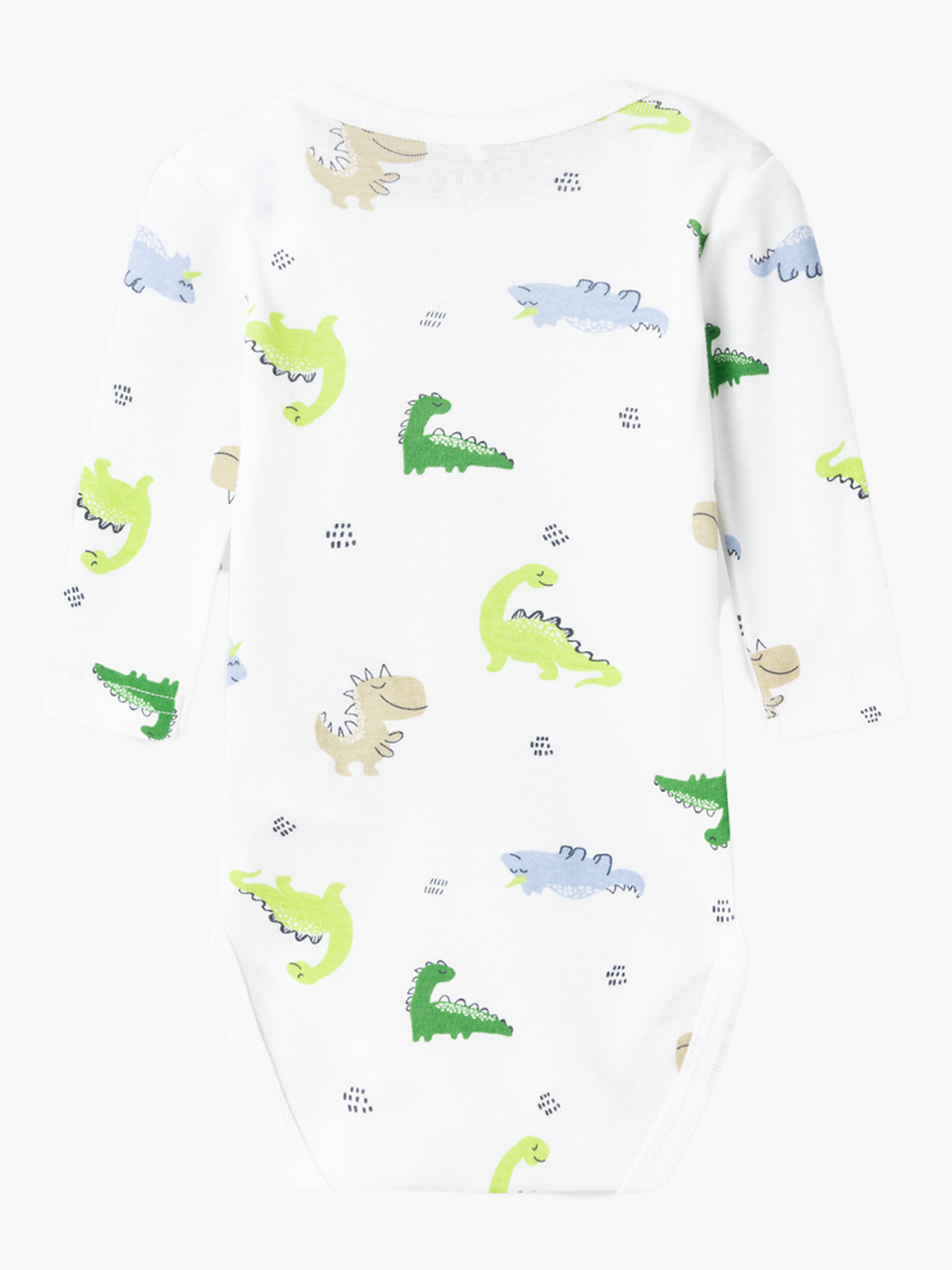 Body 2P Long Sleeve Wild Lime Dino