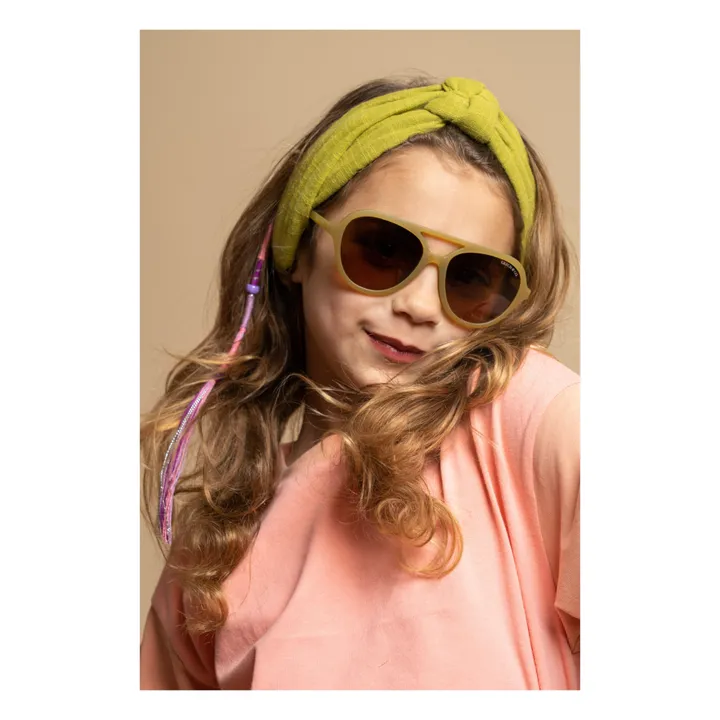 Grech & Co Lunettes de Soleil Aviator | Vert olive