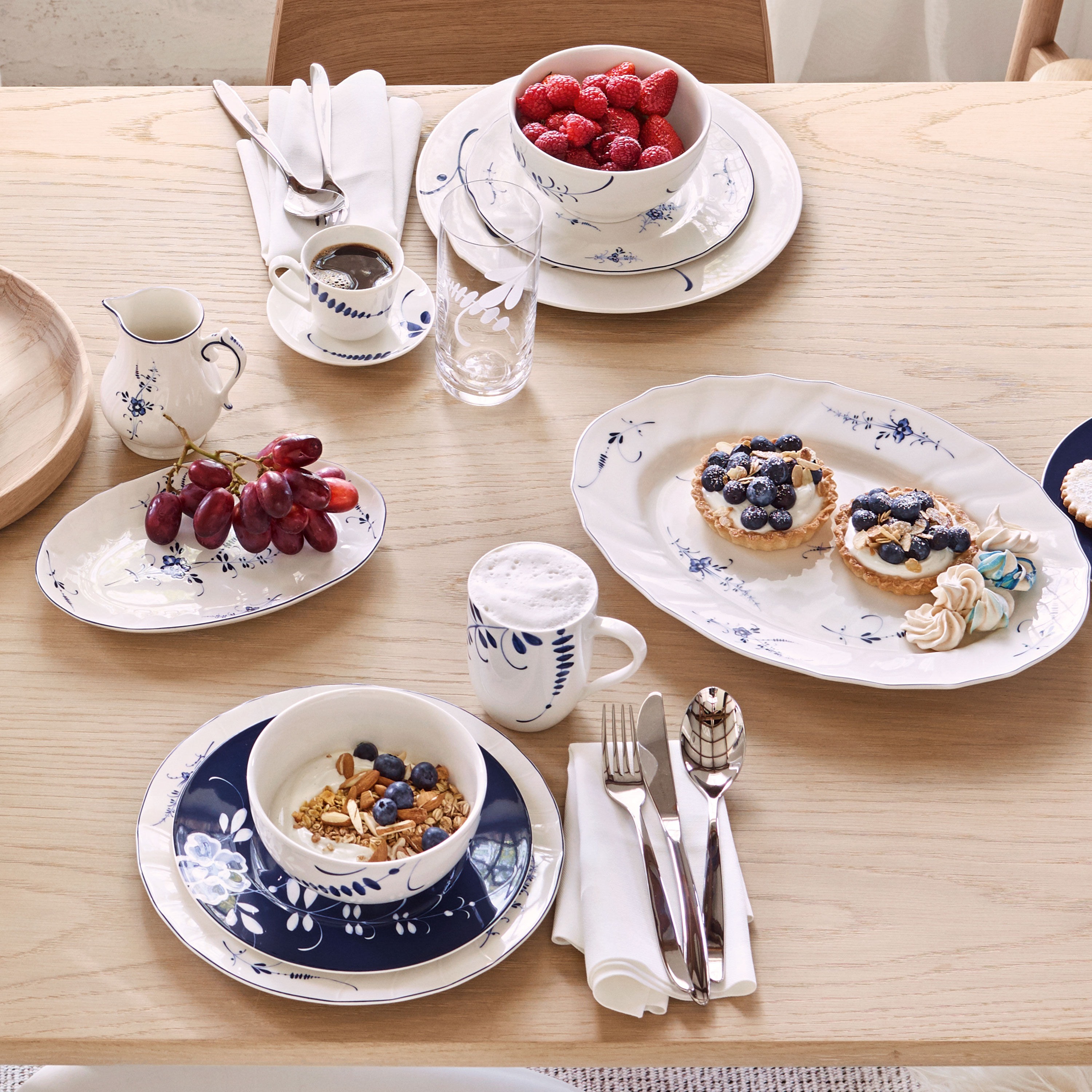 Vieux Luxembourg Dessert bowl White, 15.9 oz, Premium Porcelain