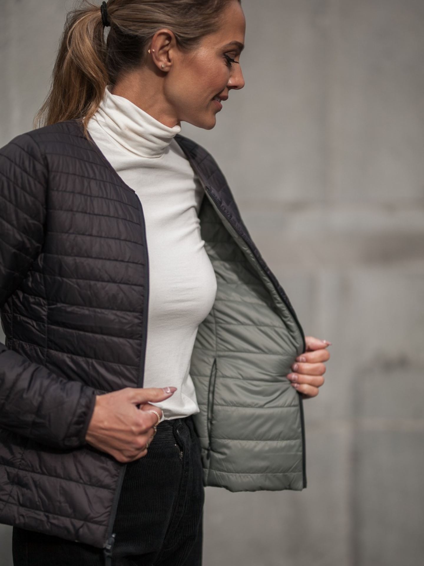 Mellow Vendbar Vattert Jakke