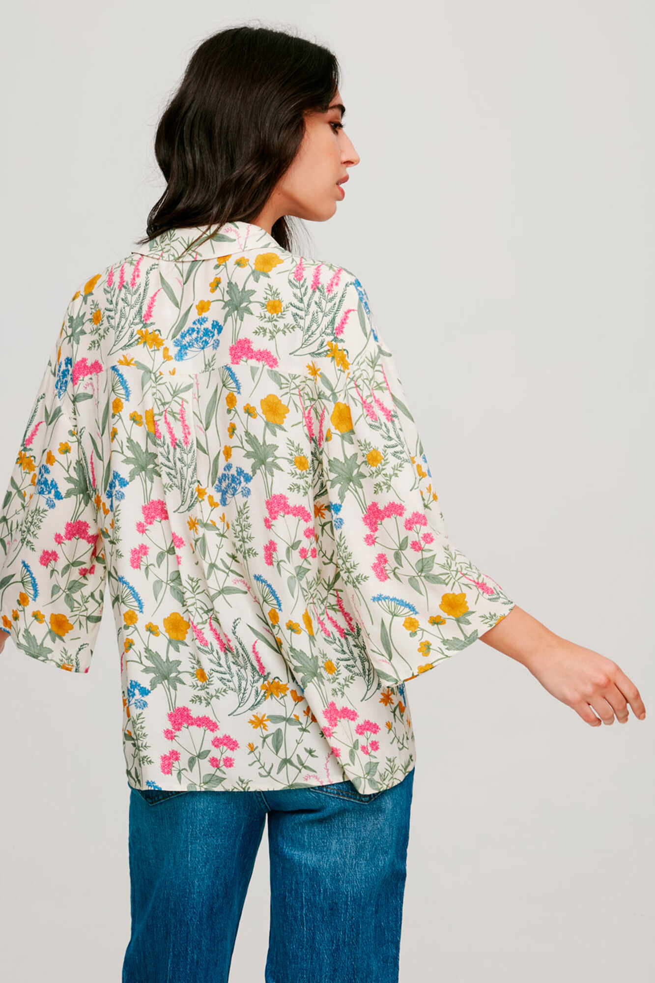 Camisa de manga curta - Cinza