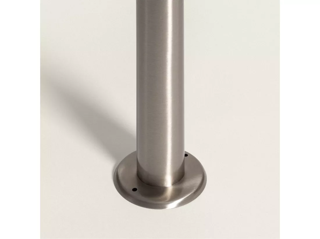 Balise Extérieure sur Pied Solaire LED 5W 50cm Aluminium avec Détecteur de Mouvement Barton Argent