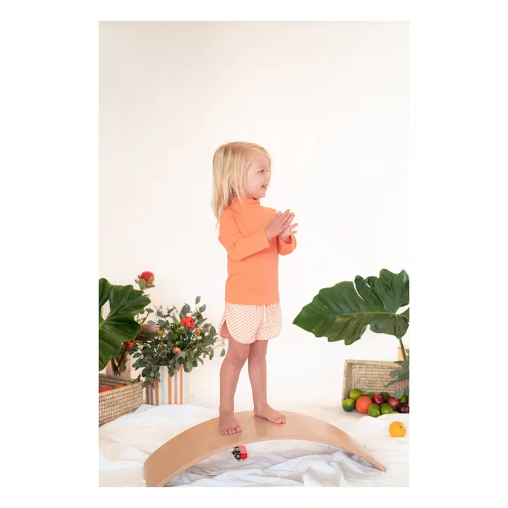 Ina Swim Short de Bain Mesa Rayé | Corail