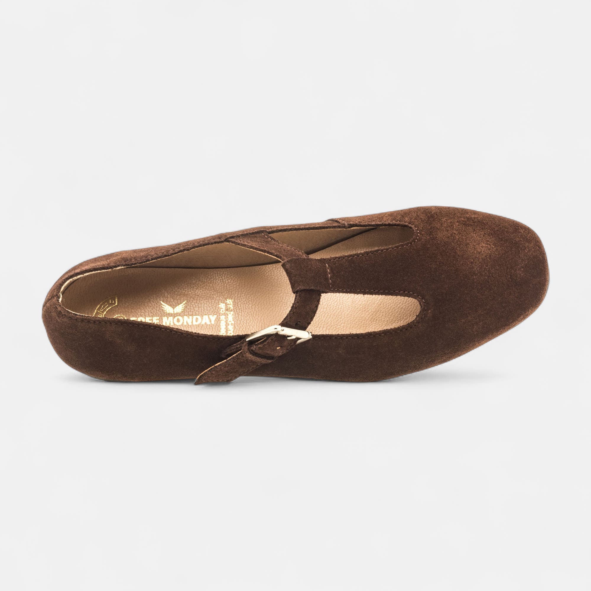 Ballerines Femme en cuir marron