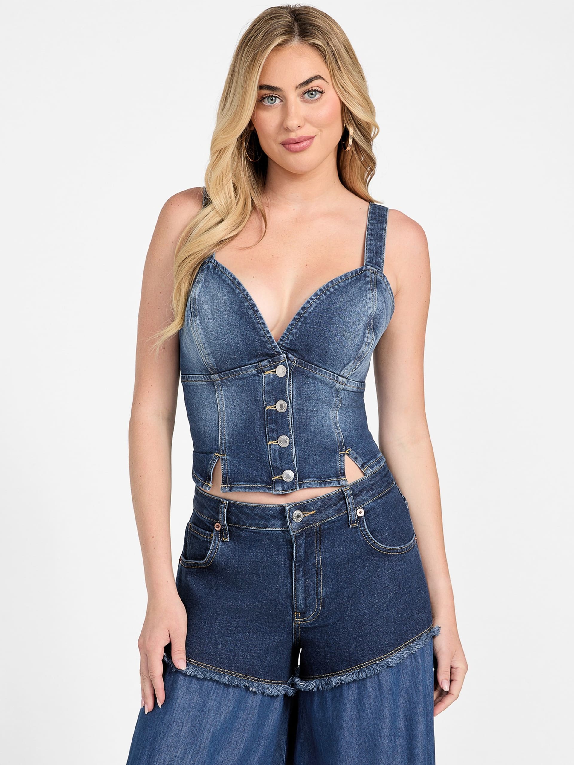Bustiê Cathy em jeans