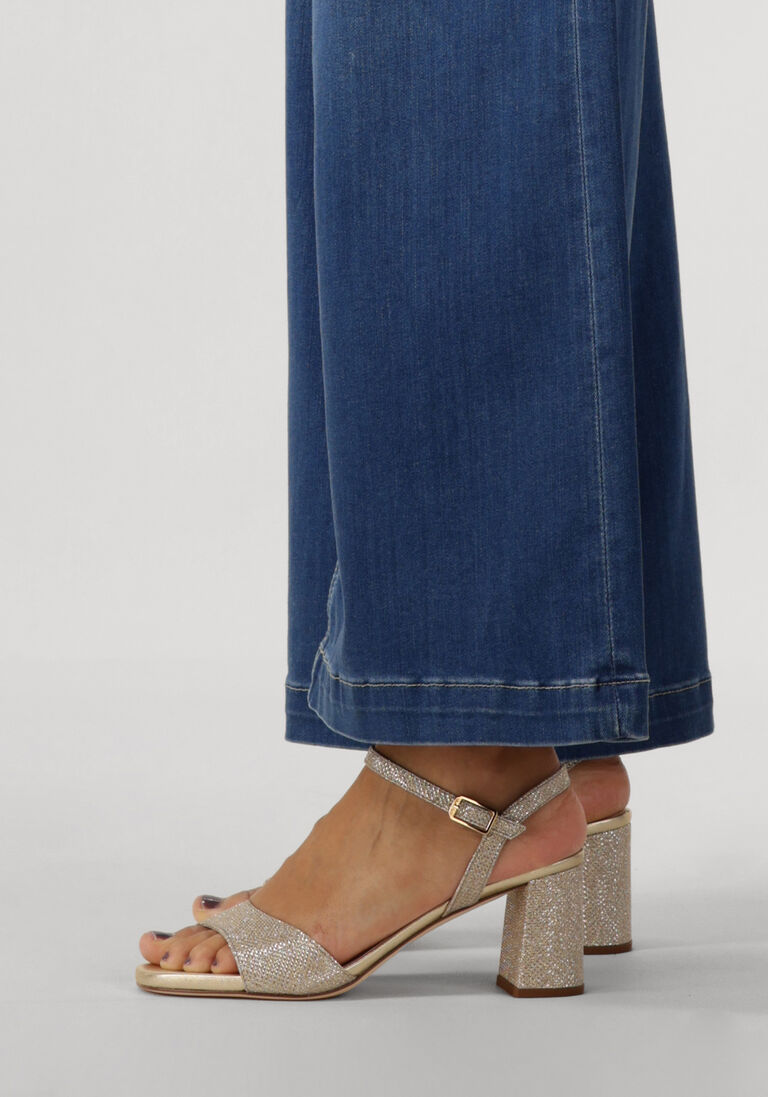 gouden unisa sandalen met hak moraty