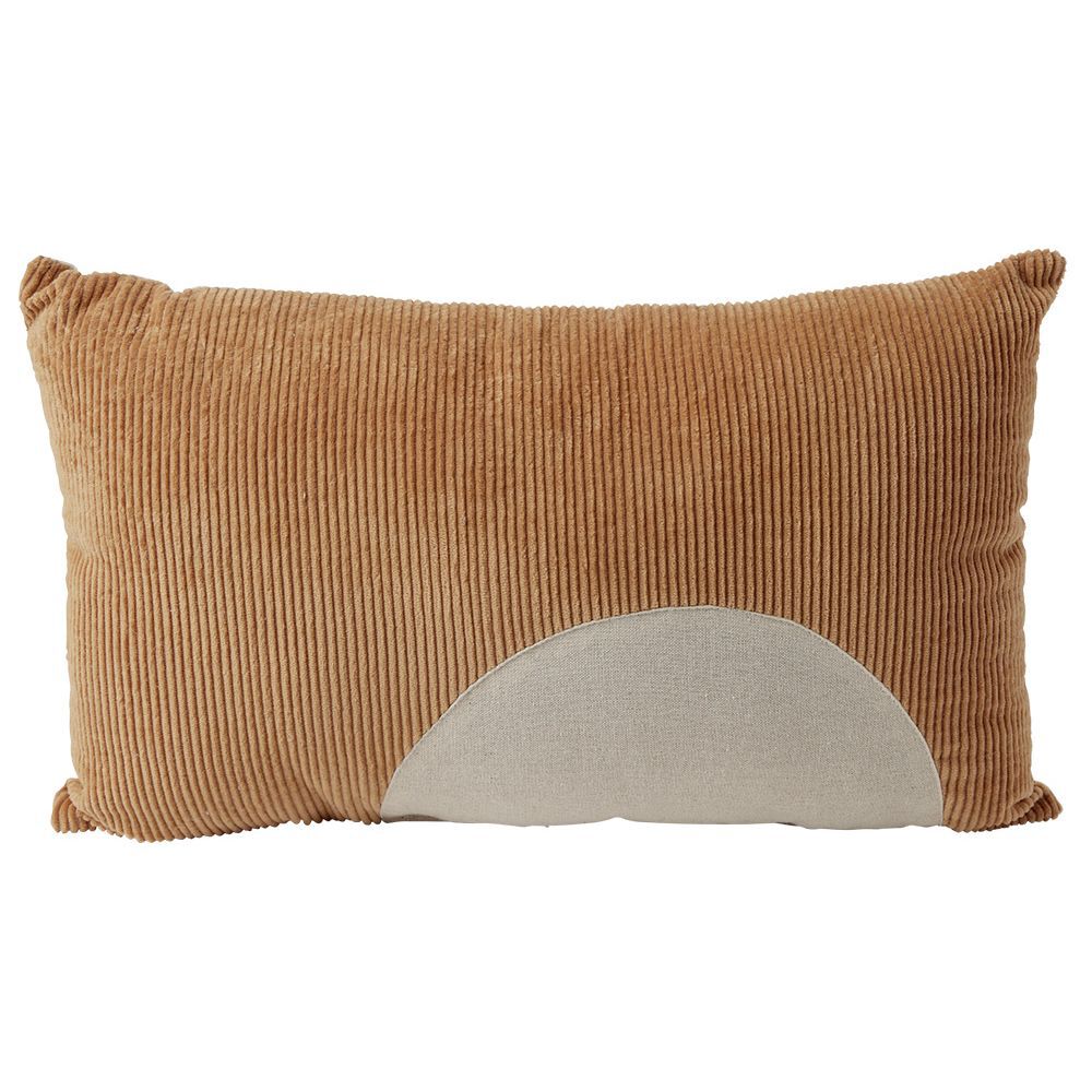Coussin déco sun côtelé 30x50cm terracotta