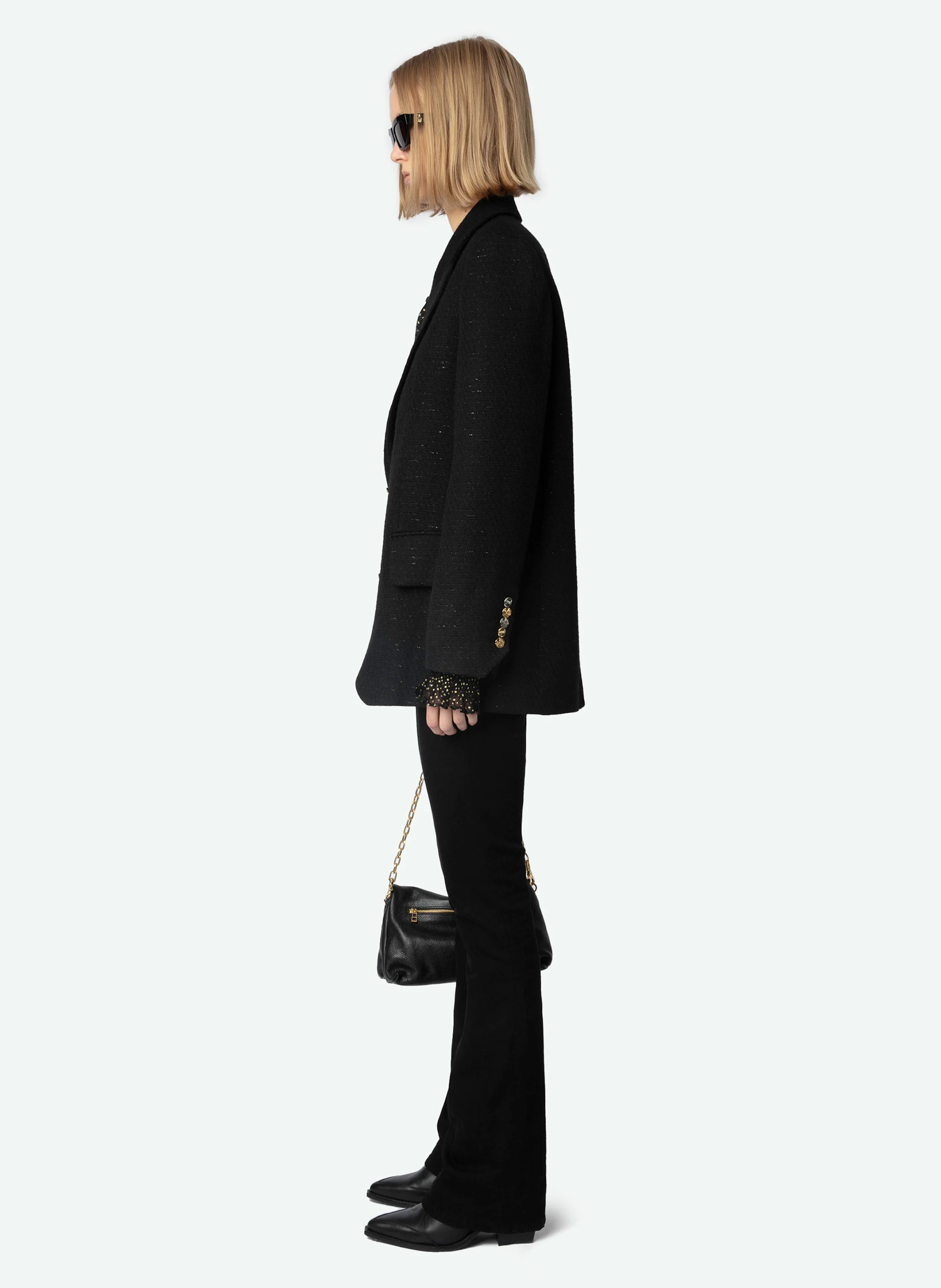 VICKA - Veste de tailleur en laine mélangée | Noir