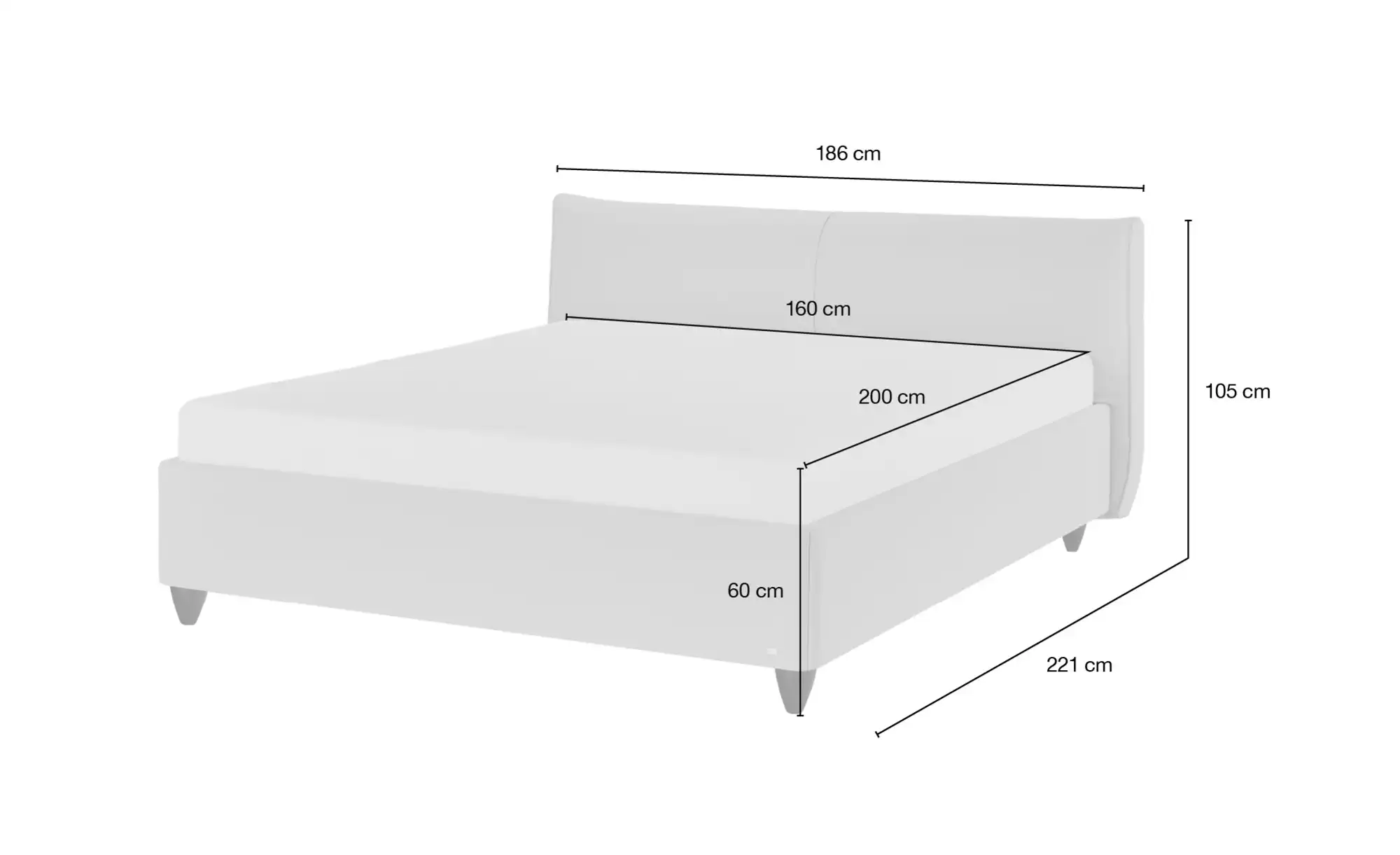 RUF Polsterbett Mit Boxspringunterfederung Casita