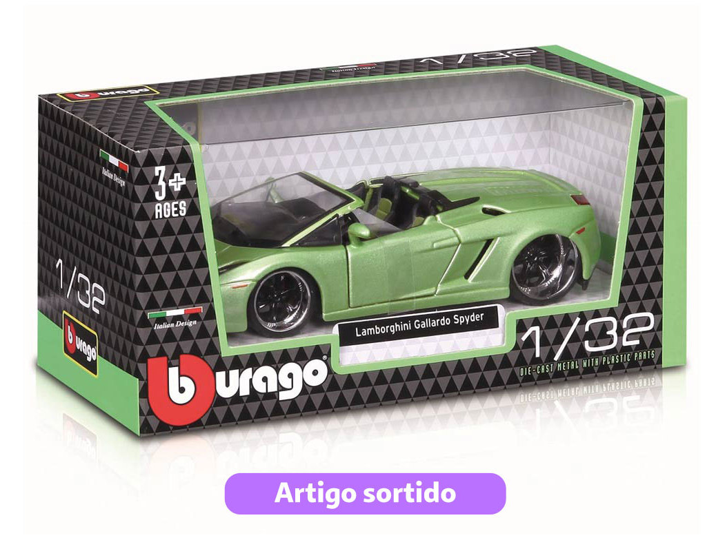 VEICULO STREET BURAGO 1/32 MODELOS SORTIDOS