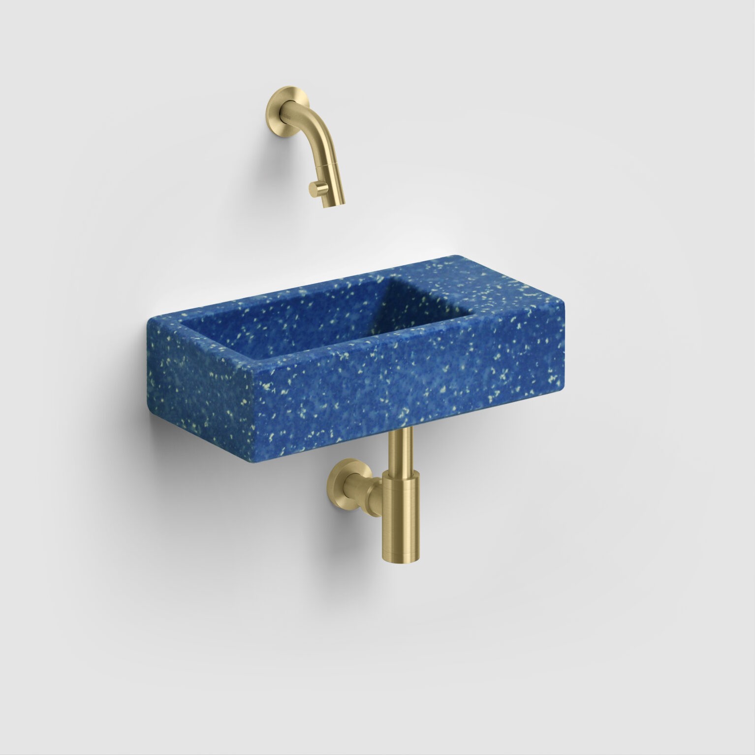 Clou Kaldur inbouw fonteinkraan 7.5cm messing geborsteld PVD