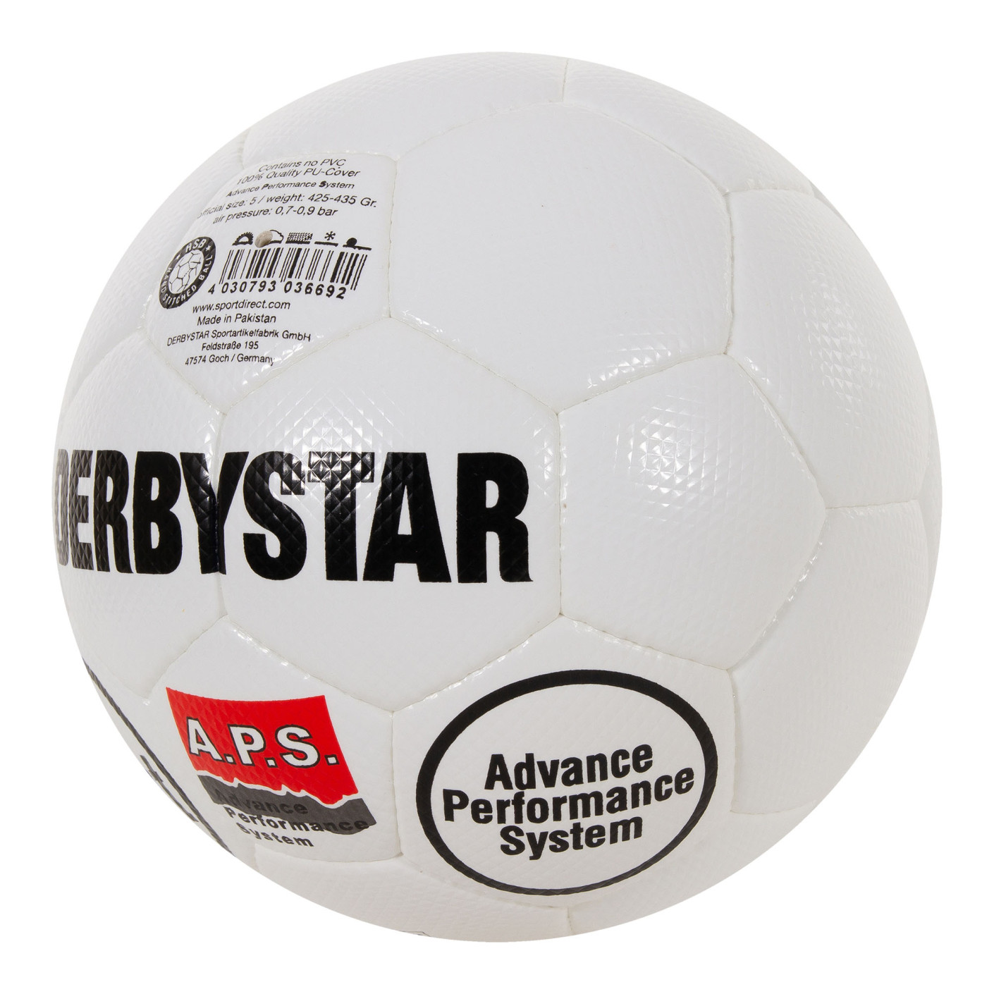 Derbystar Brillant II Voetbal Maat 5 Wit Zwart