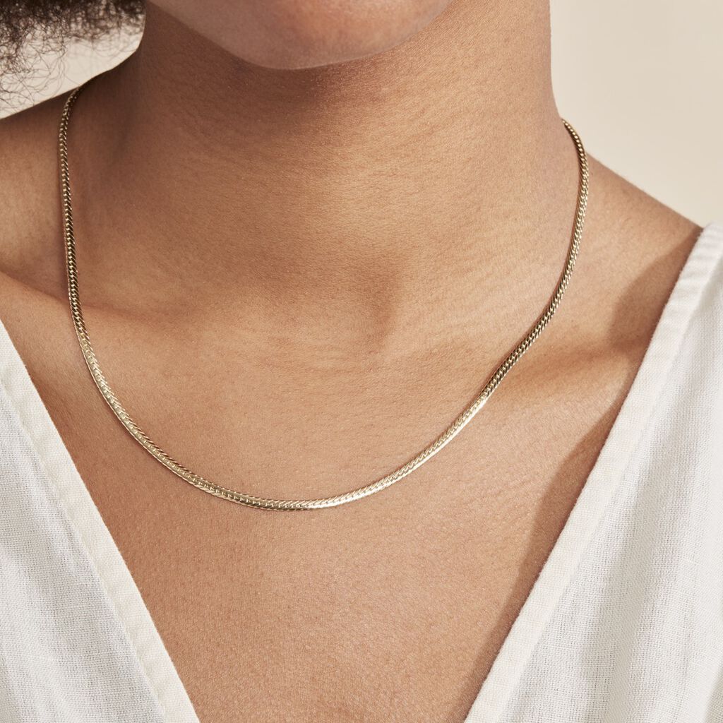 Collier Izel Maille Anglaise Or Jaune