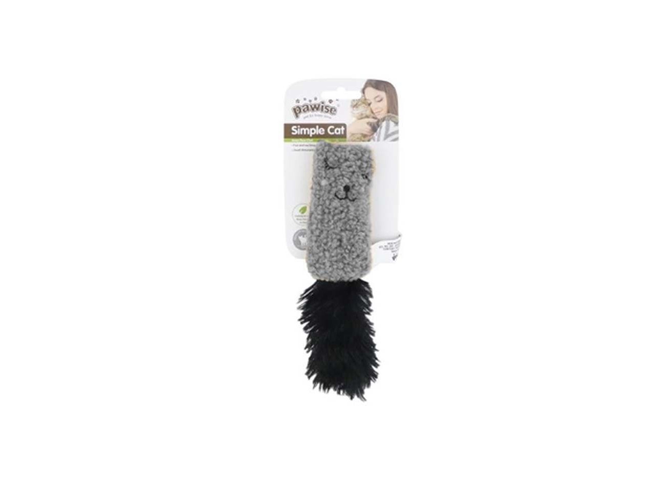 BRINQUEDO GATO PAWISE ALMOFADA SIMPLE CAT CORES SORTIDAS