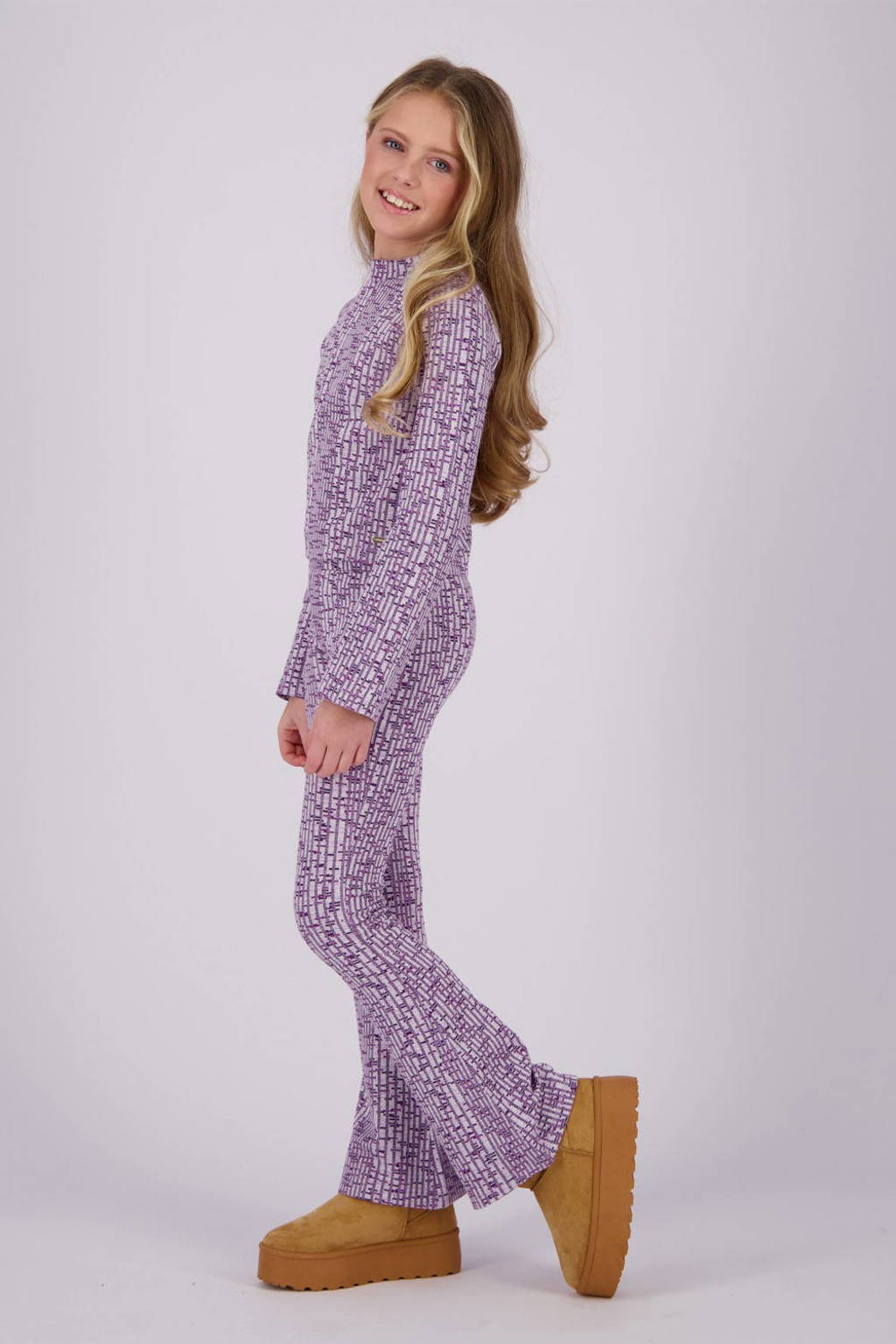 Vingino top Janouk met all over print lila