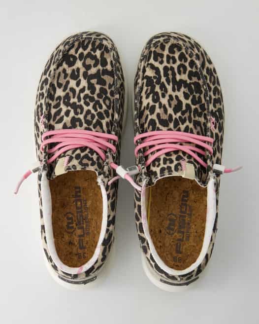 Fusion Lily leo beige Slipper in Braun