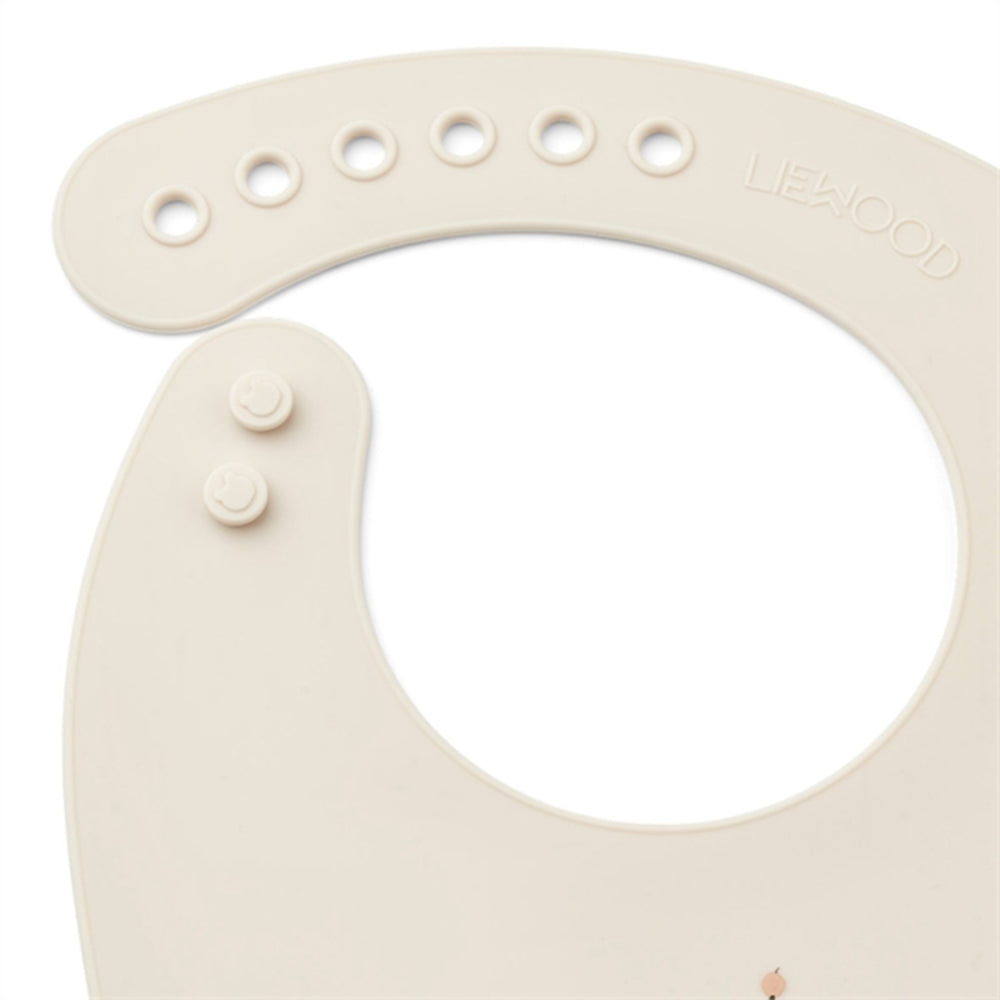 Tilda Silikone Hagesmæk Peach/Sea Shell Mix 2-pak
