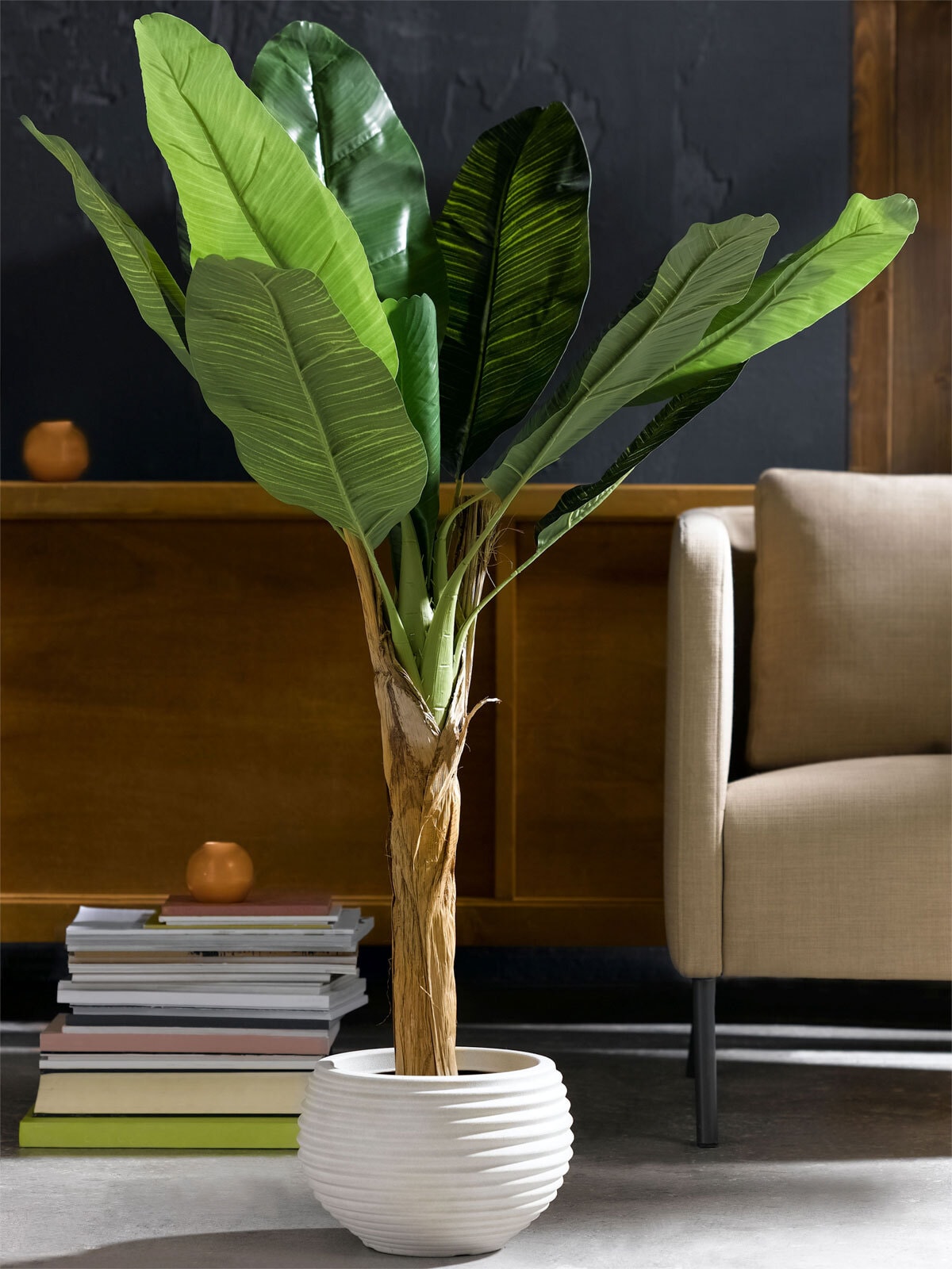 casaNOVA Kunstblume Bananenbaum 120 cm