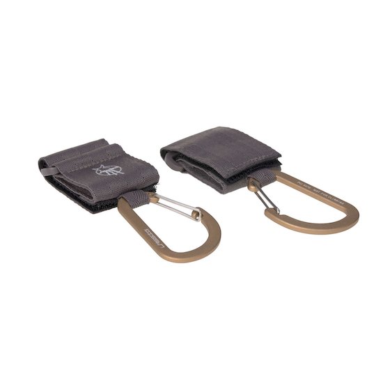Attaches poussette avec mousqueton (lot de 2)   Anthracite        de               Lässig