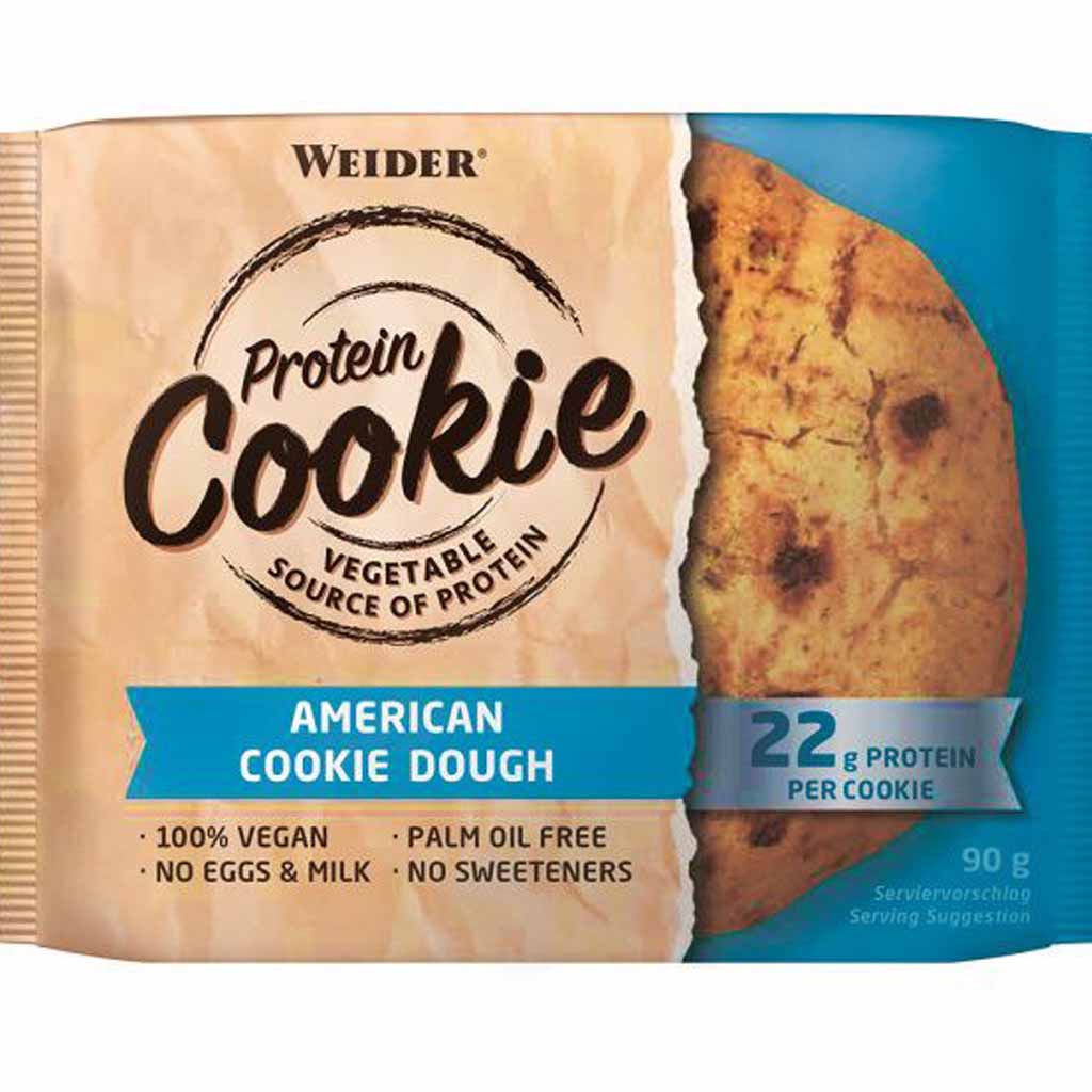 12x Weider PROTEIN Cookie American Cookie Dough á 90g=1080g MHD:30.12.25