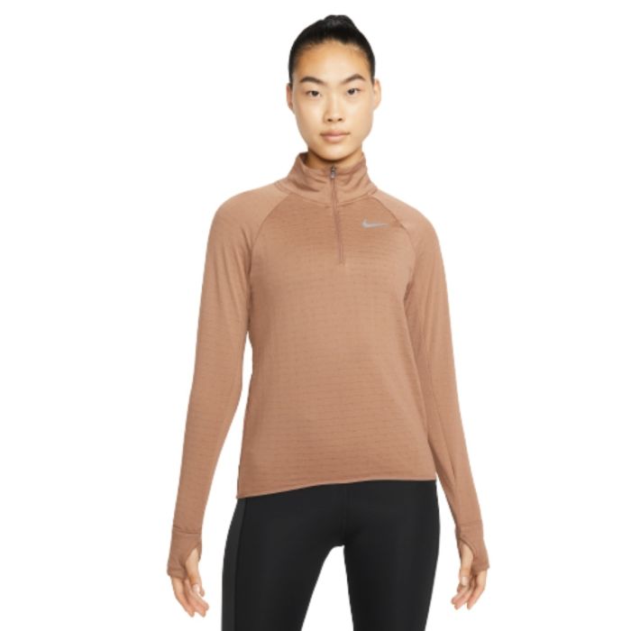 Nike Dame Trøjer Therma-Fit Element Halfzip Brun