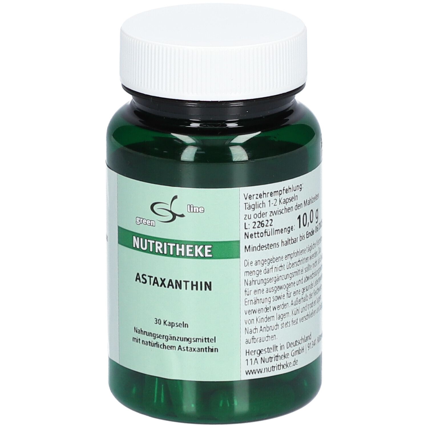 green line NUTRITHEKE Astaxanthin