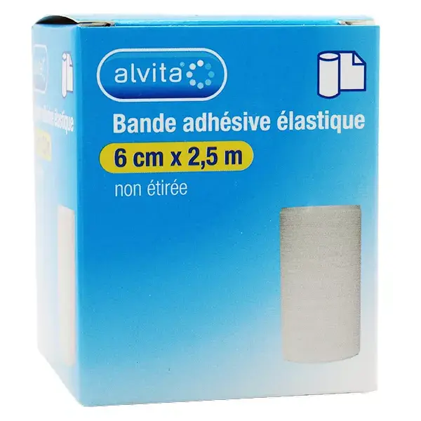 Fita adesiva elástica Alvita 6cm x 2,5m